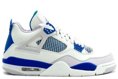 nike jordan 4 blau weiß